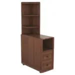 End Table with Drawers, Corner Table with Open Shelves, Tall Side Table for Bedroom and Corner(Expect Arrival Date 2025/4/16)