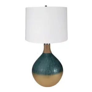 D16x28.5' Glass Table Lamp