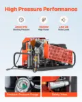VEVOR PCP Air Compressor, 4500PSI/30Mpa Diving Scuba Tank Air Compressor, 60 L/min Four-Cylinder Auto Stop PCP Rifle Compressor Pump with Fan Cooling System for Scuba Tanks, Paintball, Firefighting