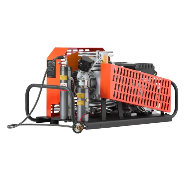 VEVOR PCP Air Compressor, 4500PSI/30Mpa Diving Scuba Tank Air Compressor, 60 L/min Four-Cylinder Auto Stop PCP Rifle Compressor Pump with Fan Cooling System for Scuba Tanks, Paintball, Firefighting