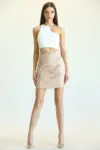 Vanessa- Stretch Faux Leather Skirt