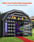 VEVOR Inflatable Nightclub, 29.5 x 19.7 x 13.1 ft Inflatable Party Tent with 1100W Blower & Sandbag, Ventilated Blow up Night Club with 2 Windows, Air Cube House for Event Birthday Wedding Party