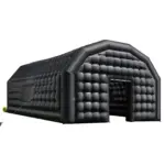 VEVOR Inflatable Nightclub, 29.5 x 19.7 x 13.1 ft Inflatable Party Tent with 1100W Blower & Sandbag, Ventilated Blow up Night Club with 2 Windows, Air Cube House for Event Birthday Wedding Party