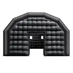 VEVOR Inflatable Nightclub, 29.5 x 19.7 x 13.1 ft Inflatable Party Tent with 1100W Blower & Sandbag, Ventilated Blow up Night Club with 2 Windows, Air Cube House for Event Birthday Wedding Party
