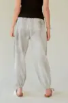 Davi & Dani Rhinestone Elastic Waist Joggers