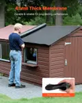 VEVOR Roll Roofing, 30 x 40 ft, 45 mil EPDM Rubber Roofing, Long Lifespan & Weather-resistant, Withstands Harsh Temperatures, Flexible & Easy Installation, Roof Underlayment for RVs, Roofs, Ponds