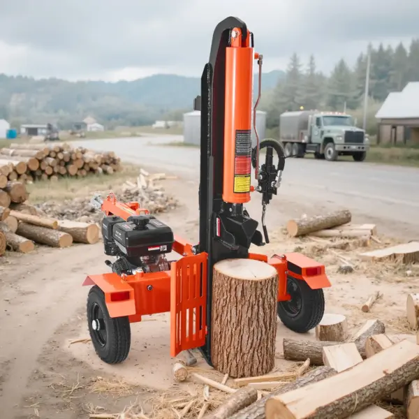 VEVOR 30 Tons Log Splitter, 306CC Engine, Powered Wood Splitter with 2" Ball Coupler, Auto Return, Vertical & Horizontal Mode, Firewood Splitting Wedge Machine for Forestry Harvest