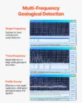 VEVOR Underground Water Detector, Up to 1640ft (500m) Pro Underground Water Detection Locator, 7" Touchscreen Auto Mapping Well Detector Explorer with Multi-Frequency Measurement, 8GB Card, Carry Case