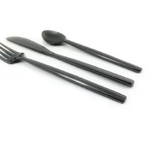 Stainless Steel Flatware 18 PC Set-Dinner knives, Dinner Forks, Teaspoons