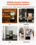 VEVOR 65 Inch Digital Signage Display, Touchscreen Digital Kiosk, Indoor Floor Standing Kiosk Display, 4K UHD LCD Screen, 2GB RAM & 32GB ROM, with WiFi HDMI/USB Input, Commercial Advertising Display