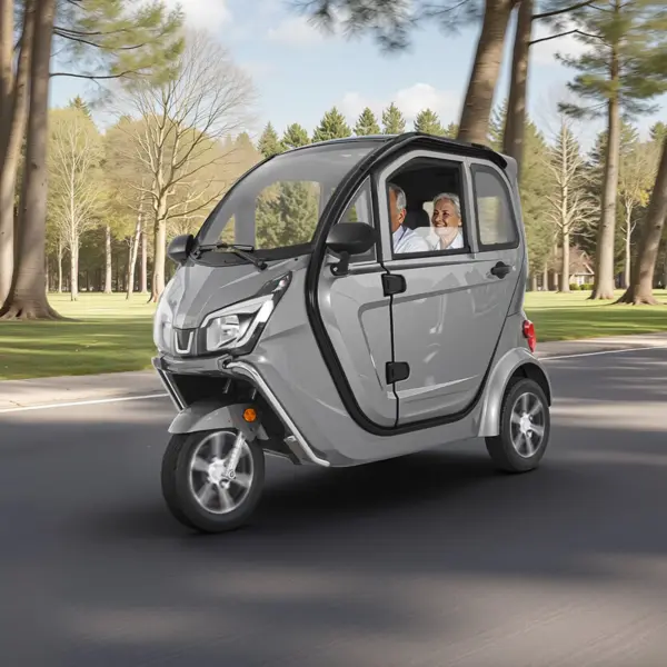 VEVOR 3-Wheel Enclosed Mobility Scooter for Seniors Adults, 650lbs Capacity, 3-Seater 1500W Electric Recreational Mobility Scooter 37 Miles Long Range, Remote Unlock, All-Terrain for Shopping Touring
