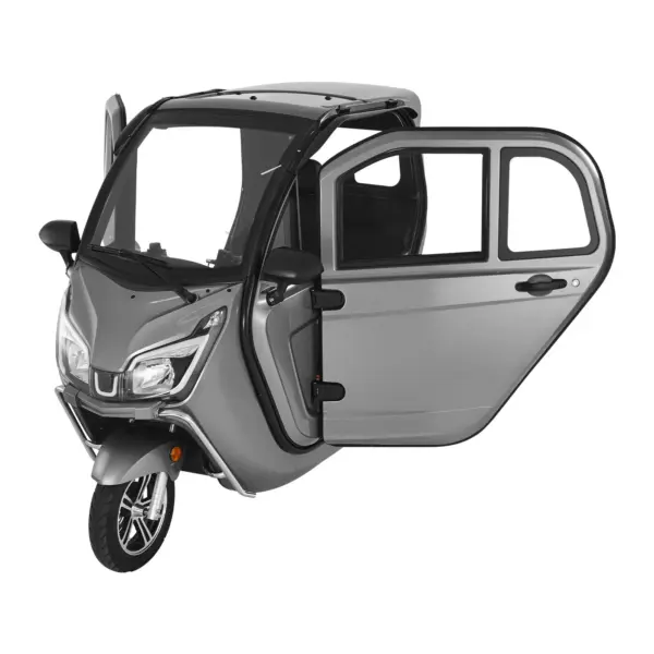 VEVOR 3-Wheel Enclosed Mobility Scooter for Seniors Adults, 650lbs Capacity, 3-Seater 1500W Electric Recreational Mobility Scooter 37 Miles Long Range, Remote Unlock, All-Terrain for Shopping Touring