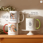 11Oz. Accent Ceramic Custom Mugs