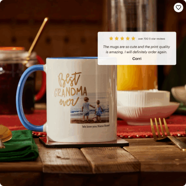 11Oz. Accent Ceramic Custom Mugs