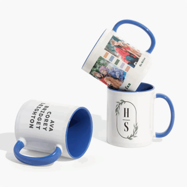 11Oz. Accent Ceramic Custom Mugs